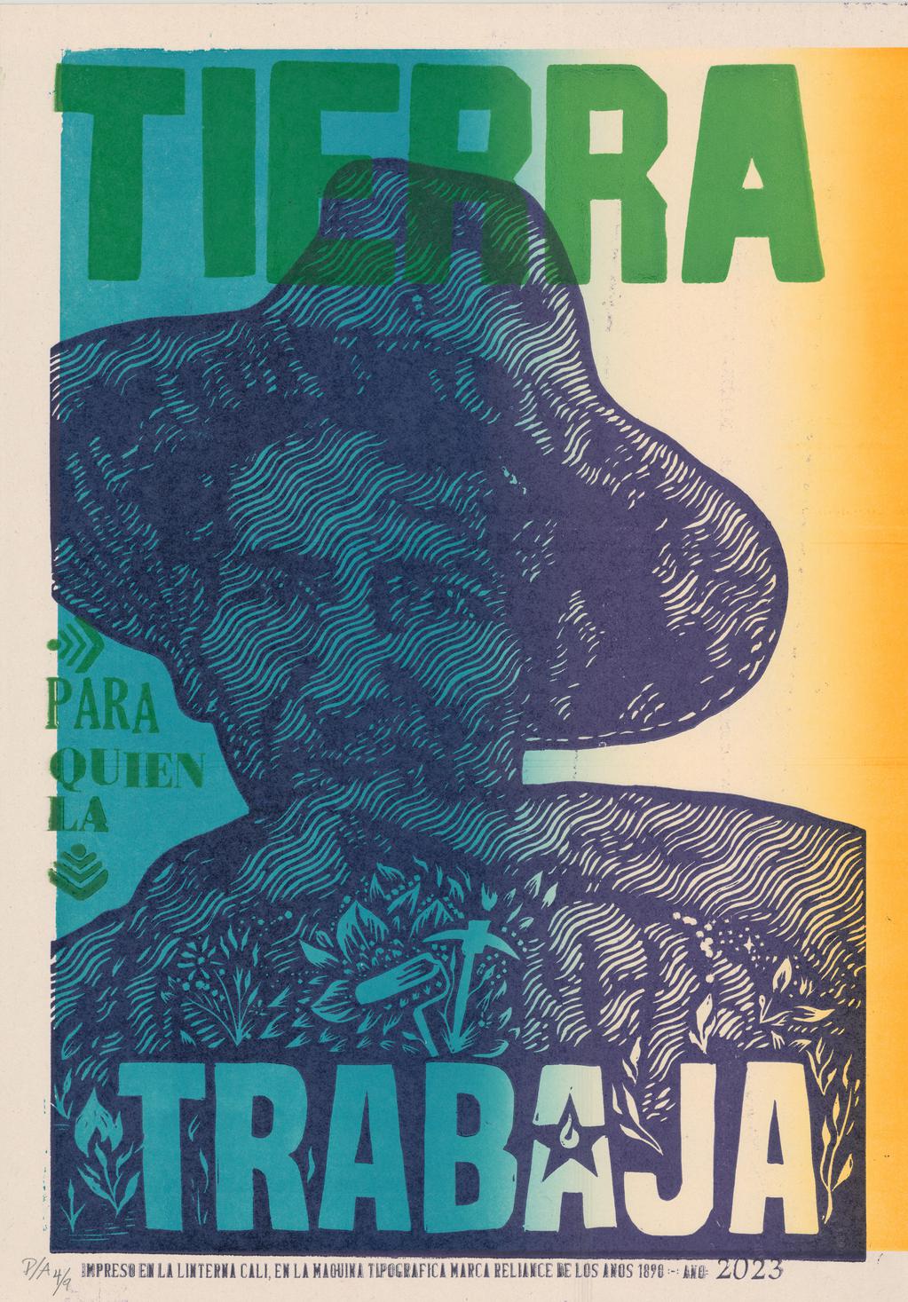 "P/A Tierra para quien la trabaja - N° 4 / 9", Author Test Print - unique piece, 2023