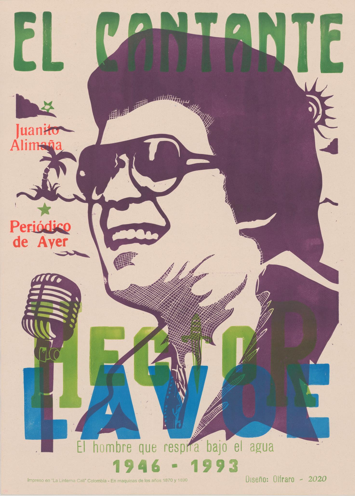 "Hector Lavoe - green", 2020